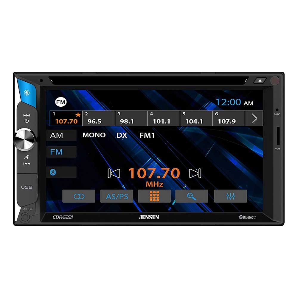 Jensen 6.2 inch LED CD/DVD Touch Screen Double Din Car Stereo CDR6221