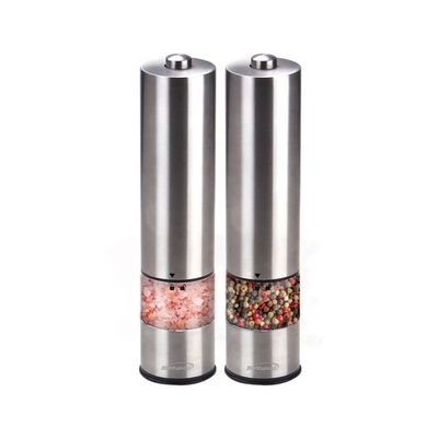 BRENTWOOD – Electric Blue LED Salt and Pepper Grinders – Stainless Steel