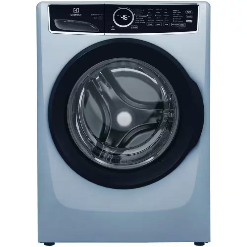 Electrolux 27 in. 4.5 cu.ft. HE Front Load Washer with LuxCare Wash System 20-minutes Fast Wash, ENERGY STAR in Glacier Blue ELFW7437AG