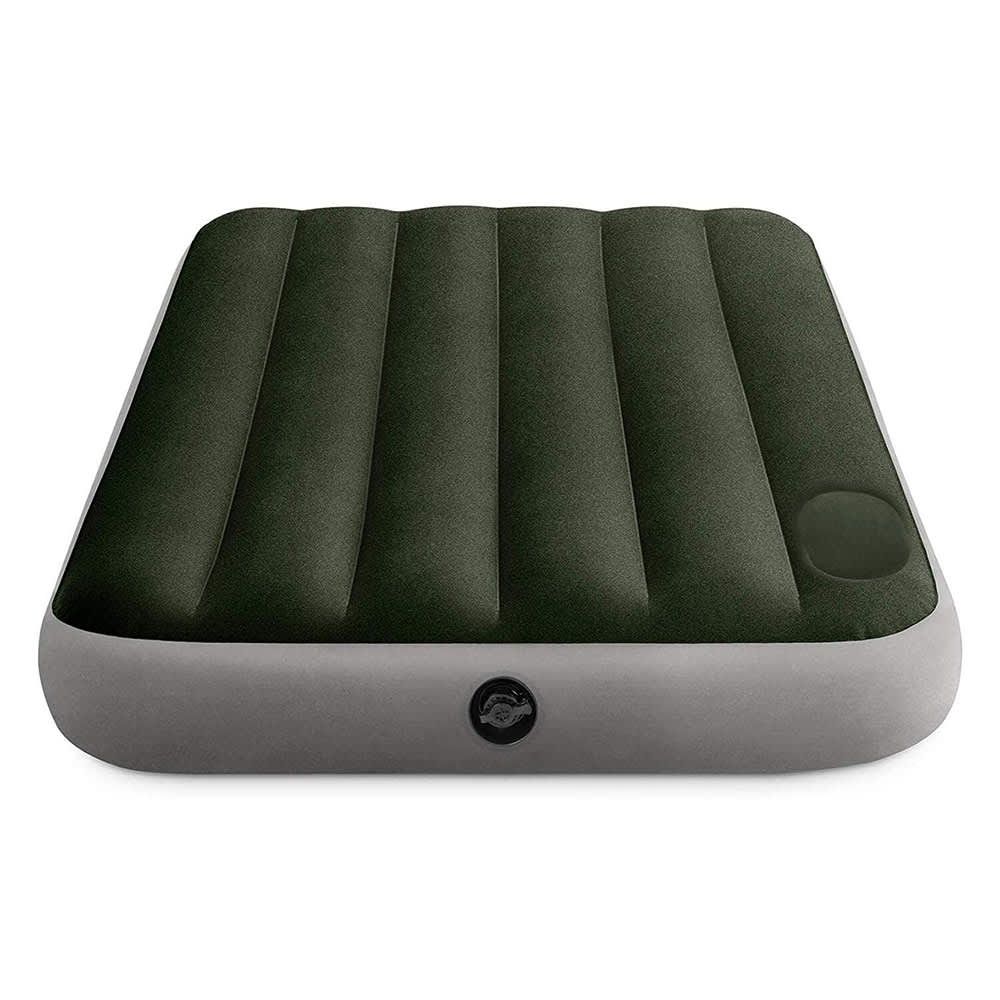 Intex Dura-Beam Standard Series Downy Airbed With Built-In Foot Pump, Full  64762E