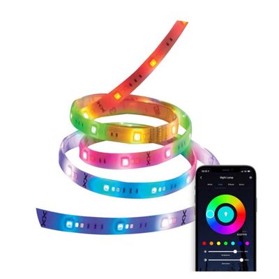 Satco WiFi Smart LED 16 Foot Color Changing Outdoor Tape Light Strip, Works with Siri, Alexa, Google Assistant S11265