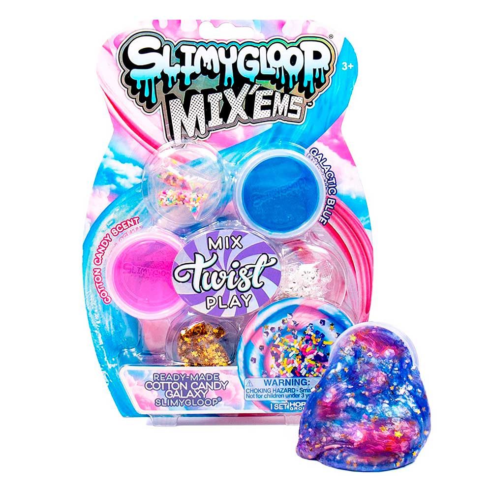 SLIMYGLOOP Twist'Em Mix'ems Cotton Candy Galaxy 200866