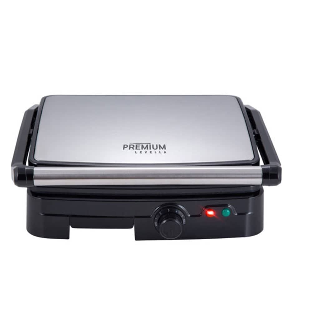 PREMIUM – 1400W 4-Slice Panini Maker – Brushed Stainless Steel