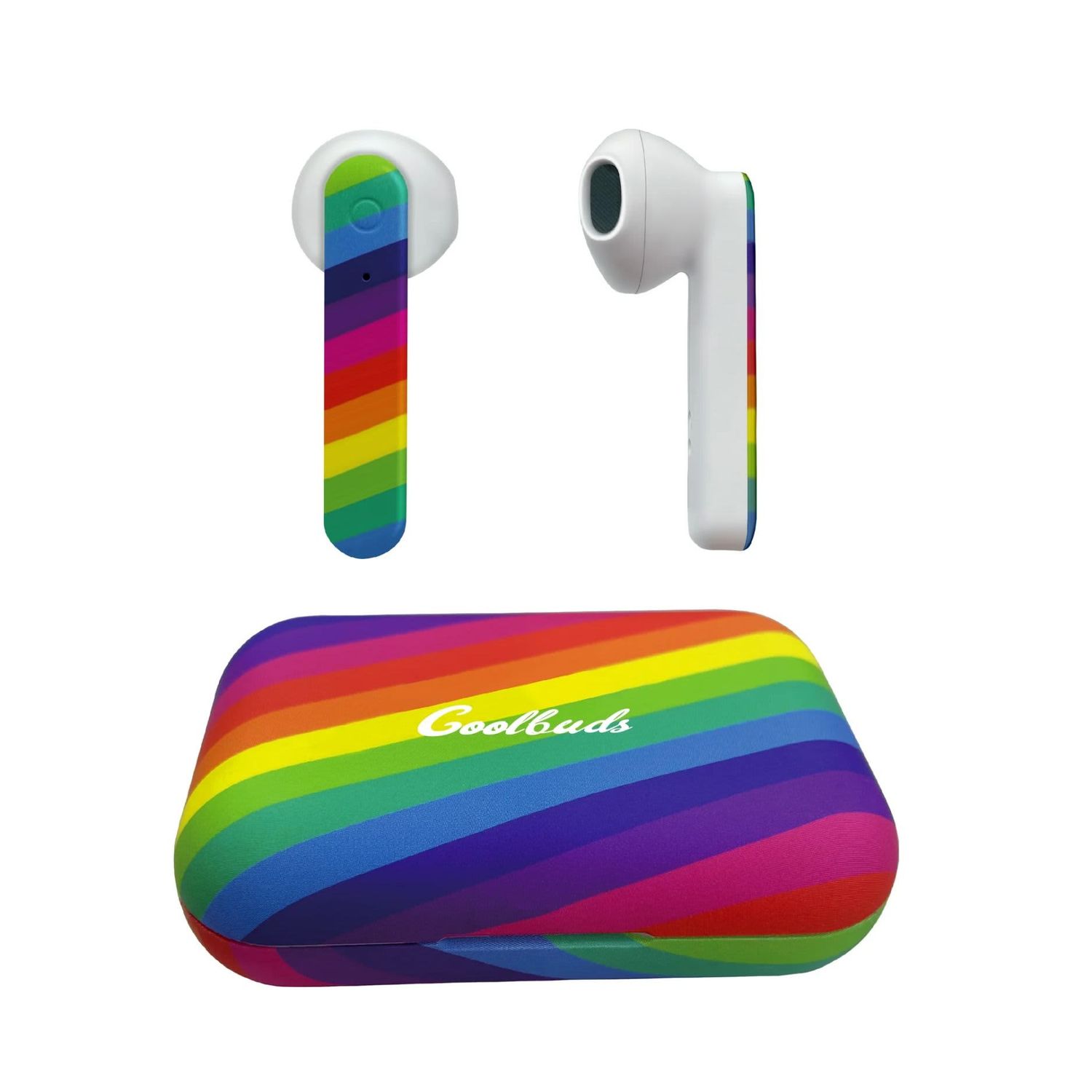 True Wireless Rainbow Long Stem Earbuds with Charging Case COOL-CPETW630RB