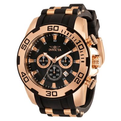 Invicta Pro Diver Men's Watch - 50mm, Black, Rose Gold 33939