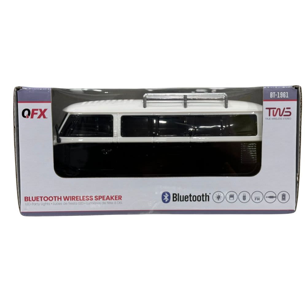 QFX Classic Beetle BT Speaker Black BT-1961-BLK