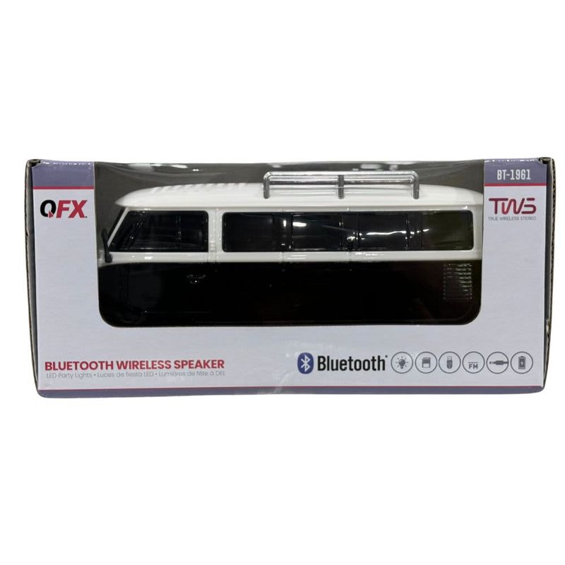 QFX Classic Beetle BT Speaker Black BT-1961-BLK