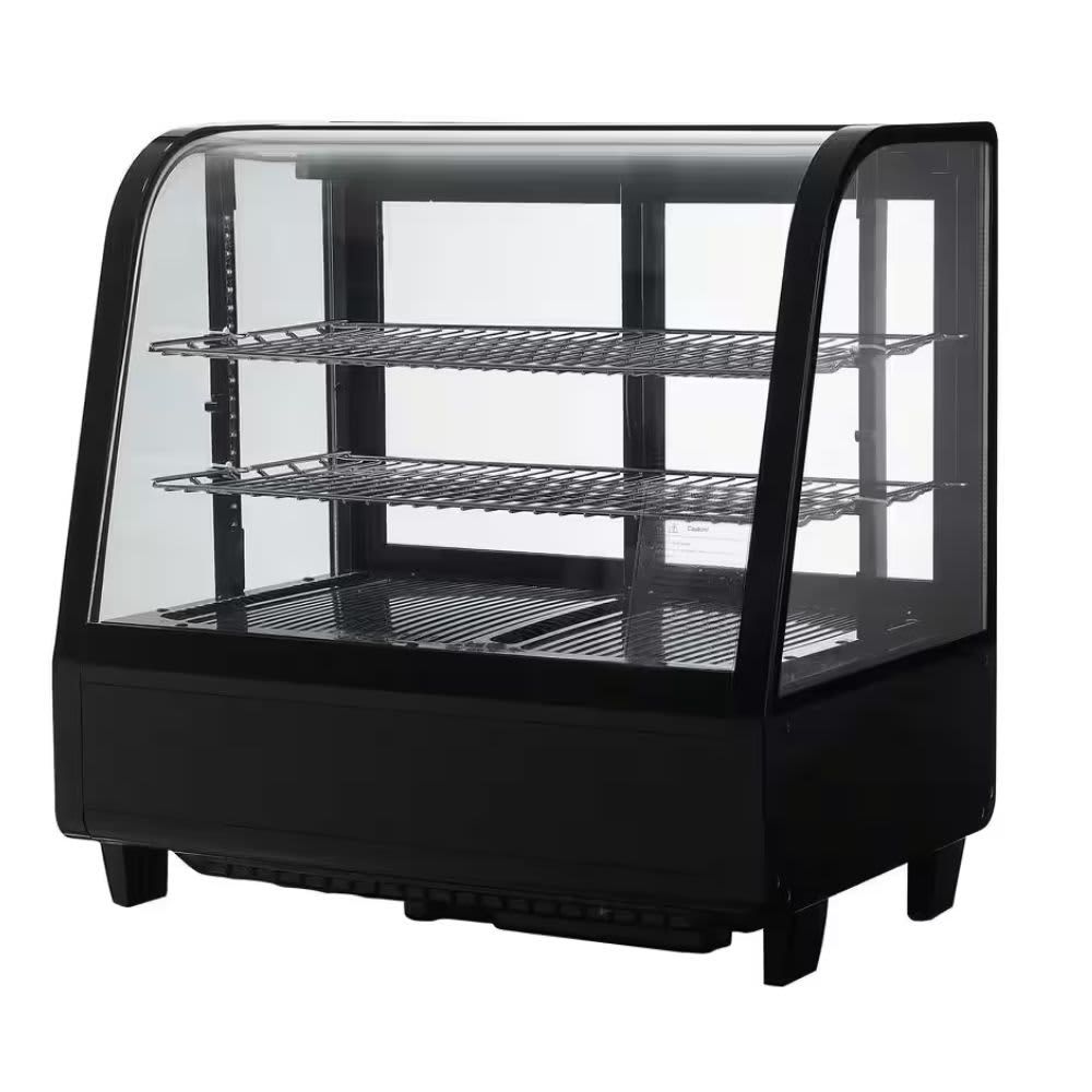 PREMIUM – 3.5 Cu. Ft. Countertop Refrigerator Display Case – Black