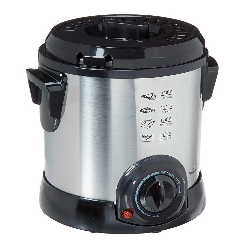 BRENTWOOD – 1.0 Liter Deep Fryer  – Stainless Steel