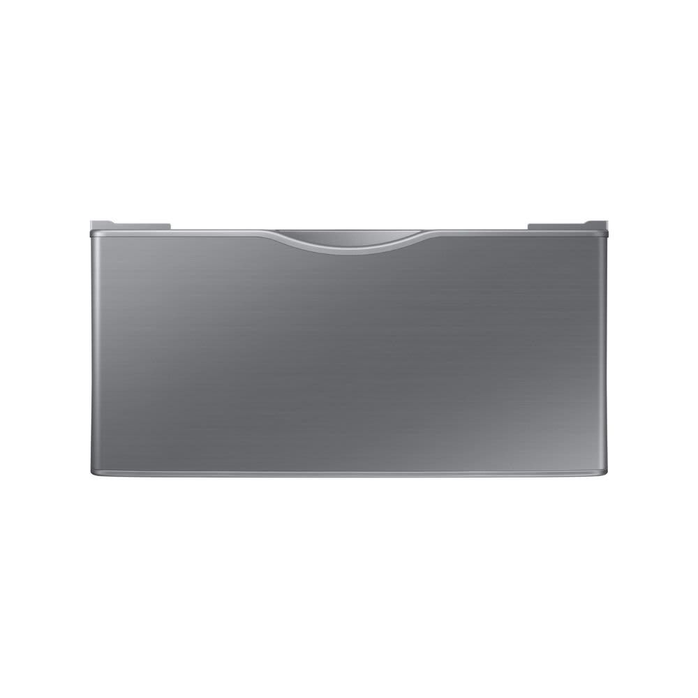 SAMSUNG 27-Inch Washer Dryer Pedestal Stand w/ Pull Out Laundry Storage Drawer, Stainless Steel, WE402NV/A3