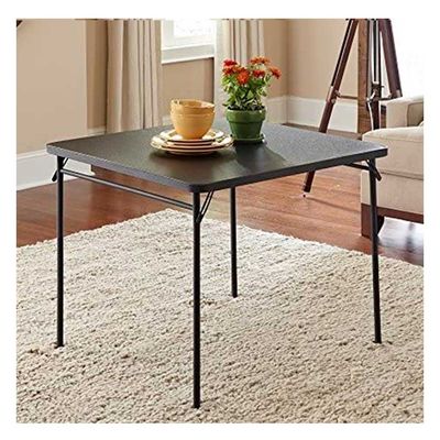 TABLE 34" SQUARE FOLDING  BLACK 084025B4