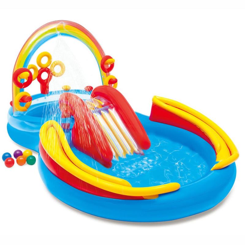 INTEX – 57453EP Rainbow Ring Inflatable Play Center