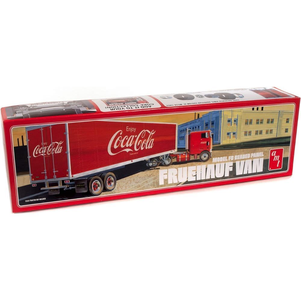 AMT AMT1109 1:25 Fruehauf FB Beaded Panel Coca-Cola Trailer, Multicolor