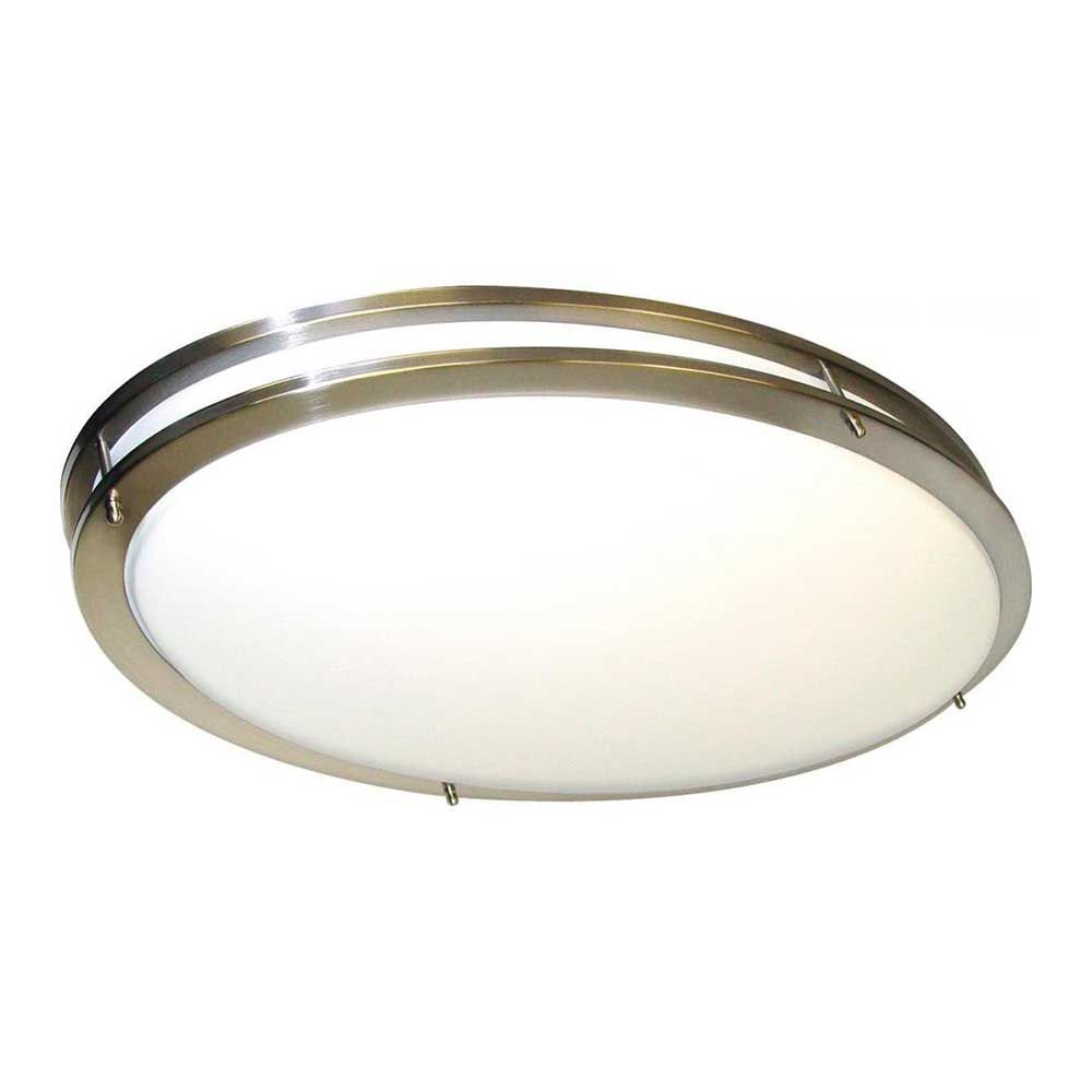 SATCO – LED Glamour Oval Vanity Light 32" – Brushed Nickel