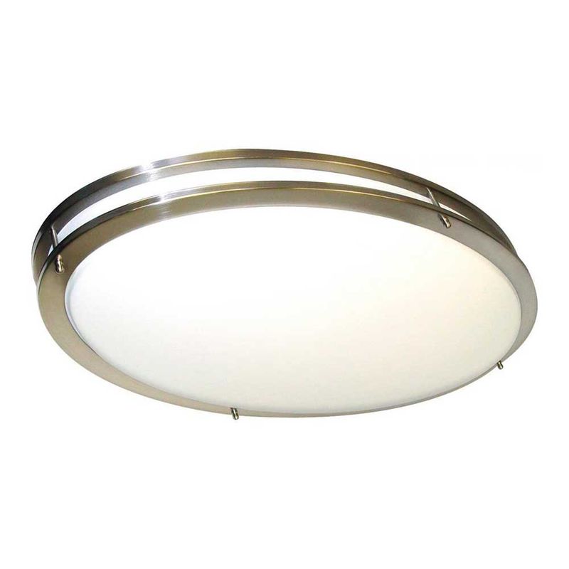 SATCO – LED Glamour Oval Vanity Light 32" – Brushed Nickel