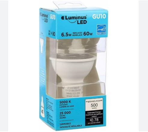 LUMINUS – LED Bulb GU10 5W – White