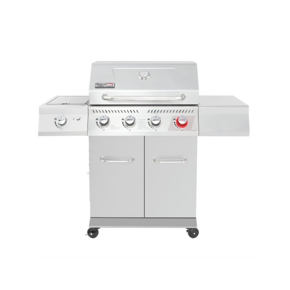 Royal Gourmet 4-Burner Propane Gas Grill in Stainless Steel with Sear Burner and Side Burner GA4402S Royal Gourmet 4-Burner Propane Gas Grill in Stainless Steel with Sear Burner and Side Burner GA4402S
