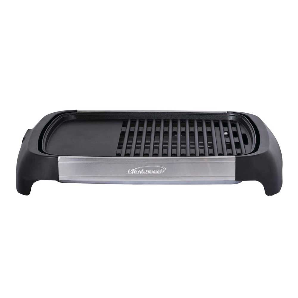 BRENTWOOD – 2-in-1 Electric Grill & Griddle 1200W – Stainless Steel