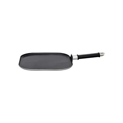BRENTWOOD – 11″ Square Non-Stick Aluminum Griddle Pan – Black