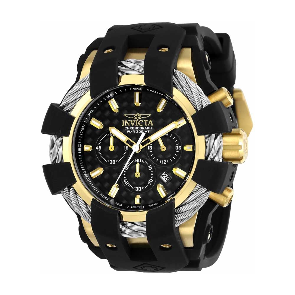 Watch Invicta Men's Bolt Stainless Steel Quartz  with Silicone Strap, Black 23860