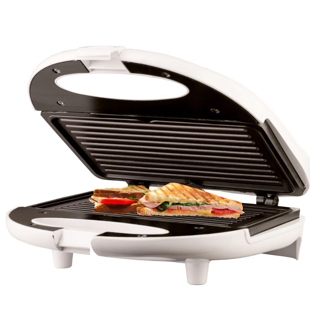 BRENTWOOD – Panini Press 750W – White/Stainless BRENTWOOD – Panini Press 750W – White/Stainless
