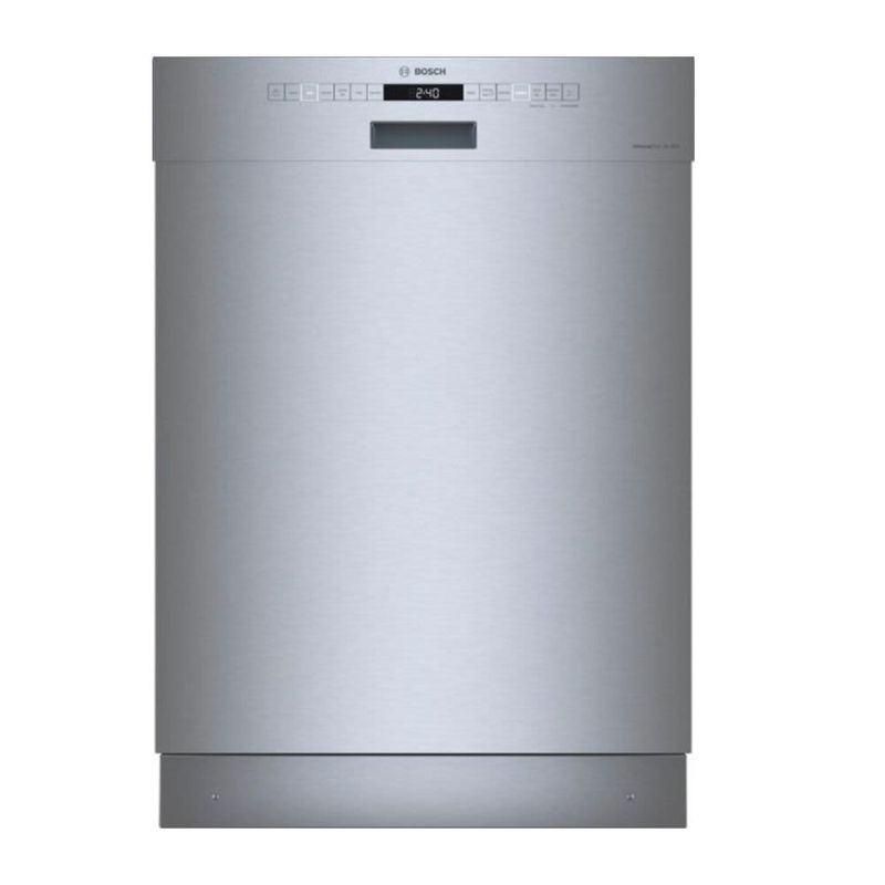 Bosch - 300 Series 24” Front Control Smart Built-In Stainless Steel Tub Dishwasher with 3rd Rack and AquaStop Plus, 46dBA SHE53B75UC