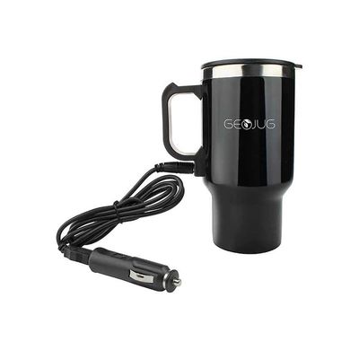 BRENTWOOD – 16 oz Electric Coffee Mug with Wire Car Plug – Black