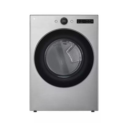 LG 7.4 cu. ft. Vented Stackable SMART Electric Dryer in Graphite Steel with TurboSteam and AI Sensor Dry Technology DLEX5500V