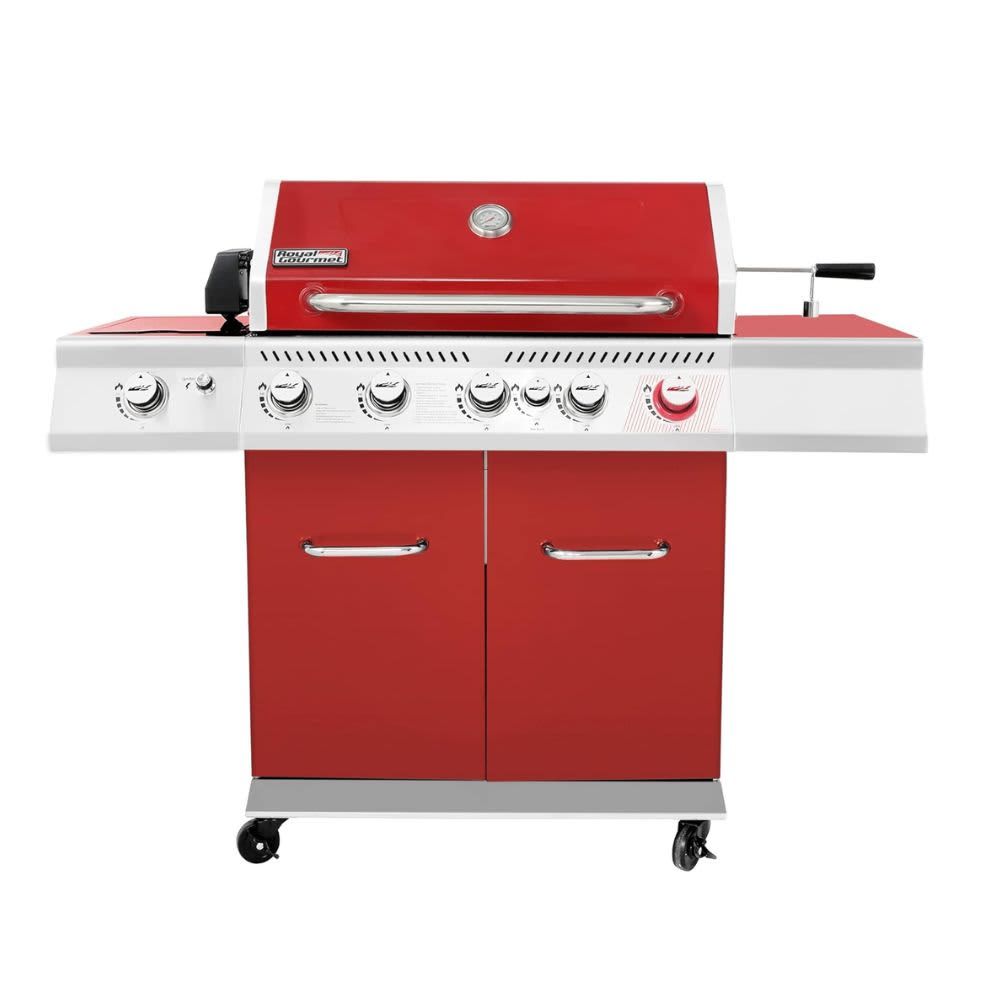 Royal Gourmet GA5403R 5-Burner Propane Gas Grill with Rotisserie Kit GA5403R