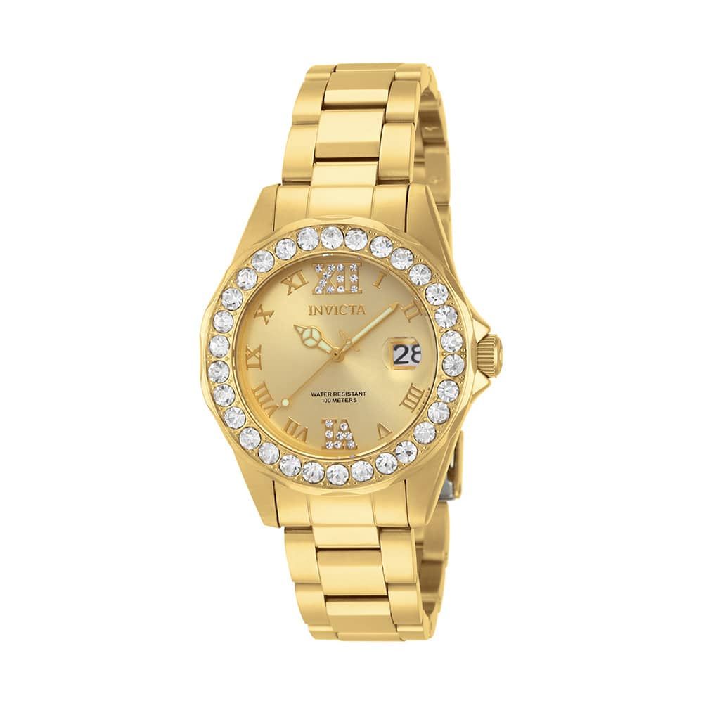 Invicta Pro Diver Women's Watch - 38mm, Gold (15252)
