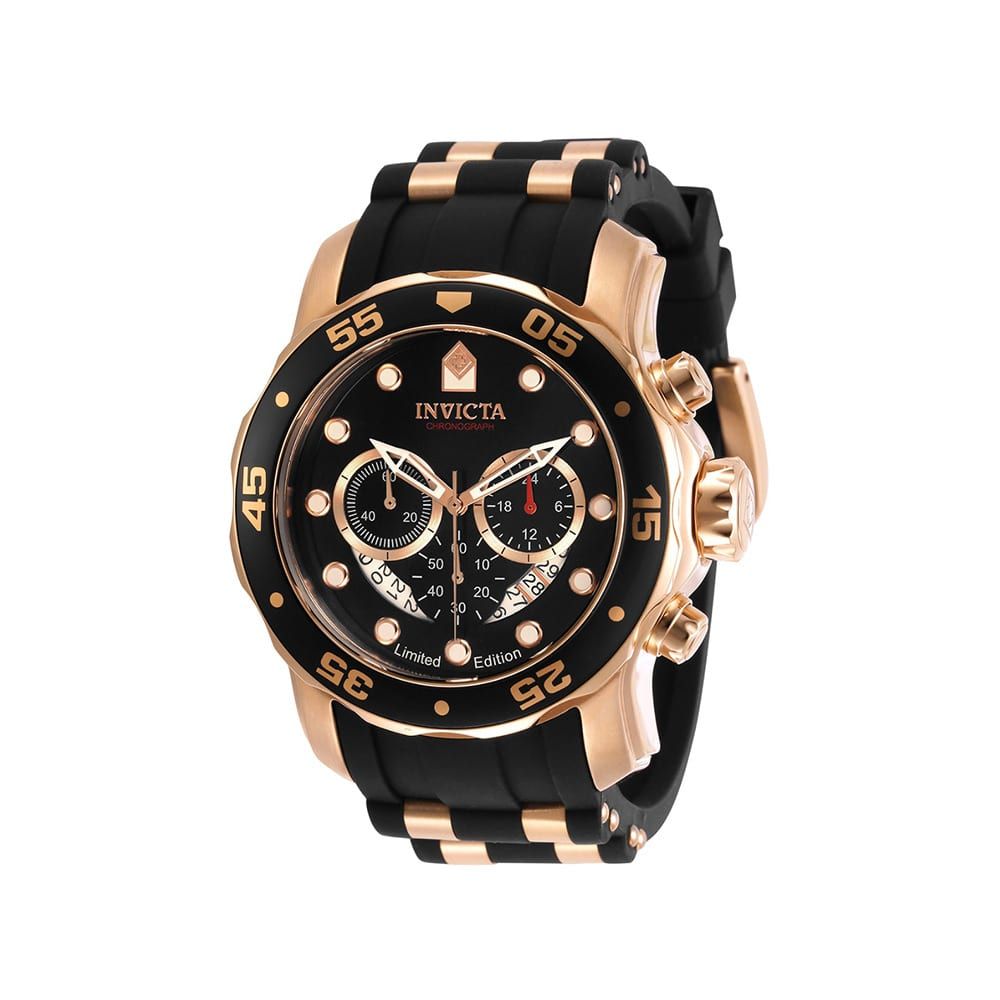 Invicta Pro Diver Men's Watch - 48mm, Rose Gold, Black (30825)