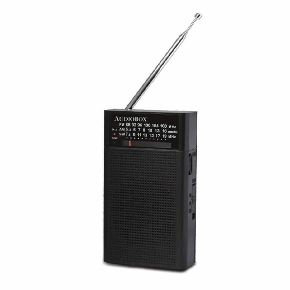 AUDIOBOX – AM/FM/SW Portable Radio RX‑3 – Black
