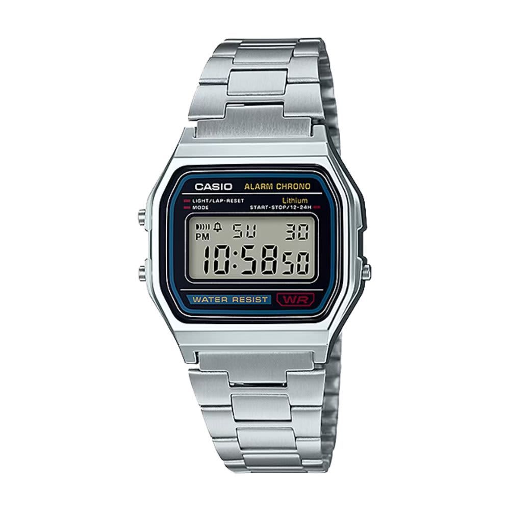 CASIO – Men’s Classic Digital Stainless Steel Watch – Silver