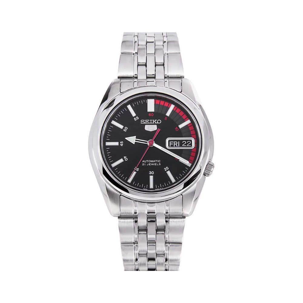 SEIKO – Men's 5 Series Stainless Steel Automatic Watch – Silver
