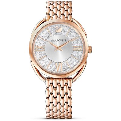 SWAROVSKI – Crystalline Glam Rose Gold Quartz Watch – White Dial