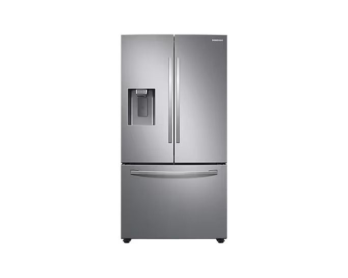 SAMSUNG - 27 Cu. Ft. 3-Door French Door Refrigerator with External Water & Ice Dispenser - Stainless Steel SAMSUNG - 27 Cu. Ft. 3-Door French Door Refrigerator with External Water & Ice Dispenser - Stainless Steel
