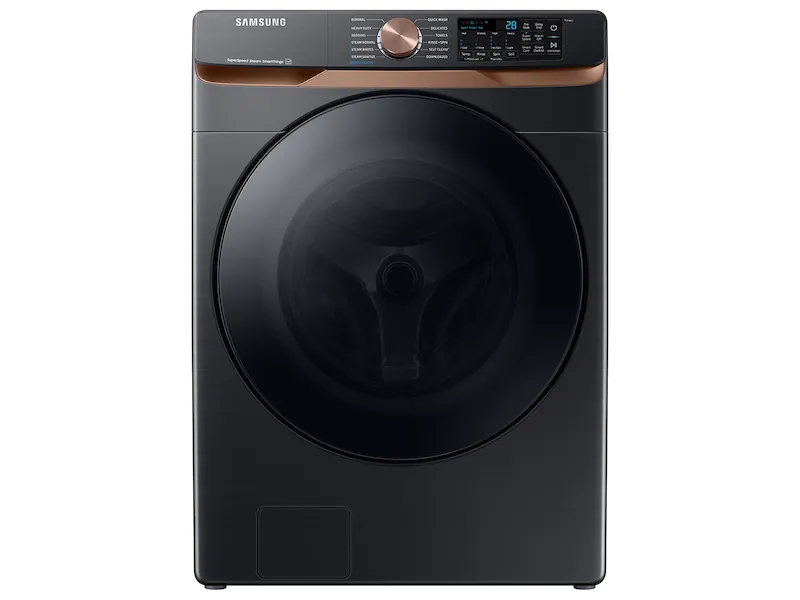Samsung 5 cu. ft. Extra Large Capacity Smart Front Load Washer in Brushed Black with Super Speed Wash and Steam WF50BG8300AV