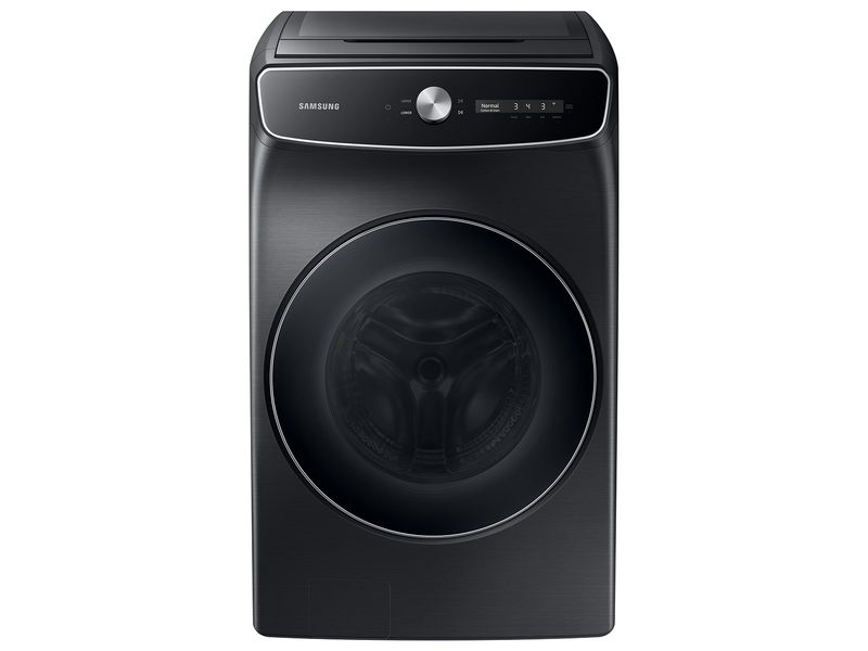 SAMSUNG – 6.0 Cu. Ft. Total Capacity Smart Front Load Washer with FlexWash and Super Speed Wash – Black