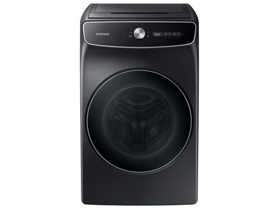 SAMSUNG – 6.0 Cu. Ft. Total Capacity Smart Front Load Washer with FlexWash and Super Speed Wash – Black
