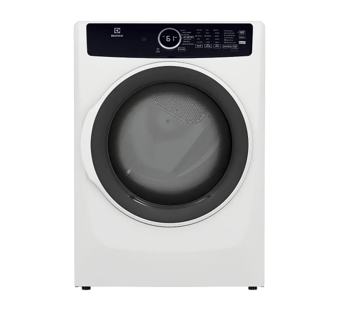 Electrolux 8 cu. ft. Electric Dryer Vented Front Load Perfect Steam Dryer with Instant Refresh in White ELFE7437AW