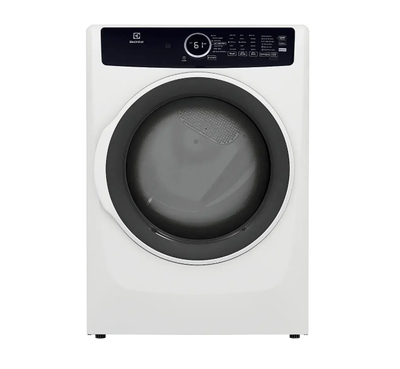Electrolux 8 cu. ft. Electric Dryer Vented Front Load Perfect Steam Dryer with Instant Refresh in White ELFE7437AW