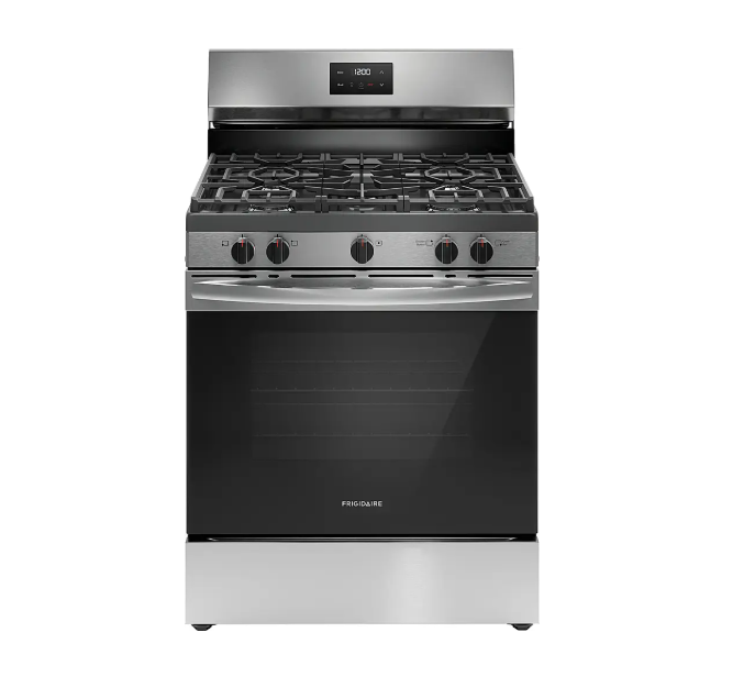 FRIGIDAIRE – 5.1 Cu. Ft. Freestanding Gas Range – Stainless Steel FRIGIDAIRE – 5.1 Cu. Ft. Freestanding Gas Range – Stainless Steel