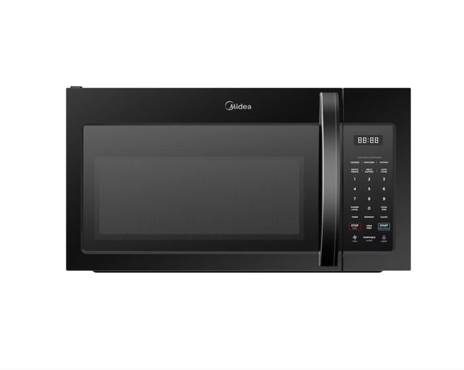 MIDEA – 1.7 Cu. Ft. Over-the-Range Microwave – Black
