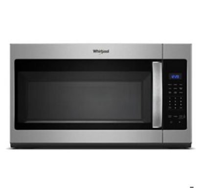 WHIRLPOOL – 1.7 Cu. Ft. Over-the-Range Microwave – Stainless Steel WHIRLPOOL – 1.7 Cu. Ft. Over-the-Range Microwave – Stainless Steel