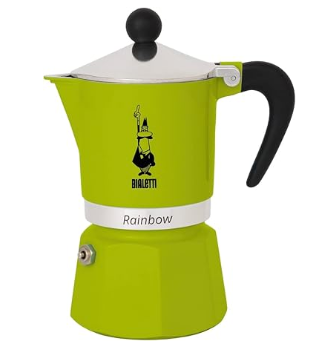 BIALETTI – 6‑Cup Rainbow Moka Express Stovetop Espresso Maker