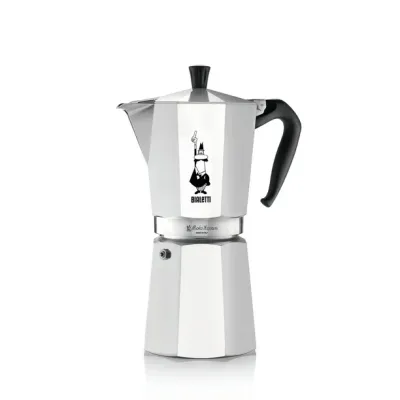 BIALETTI – Moka Express Stovetop Espresso Maker 18 Cups – Silver
