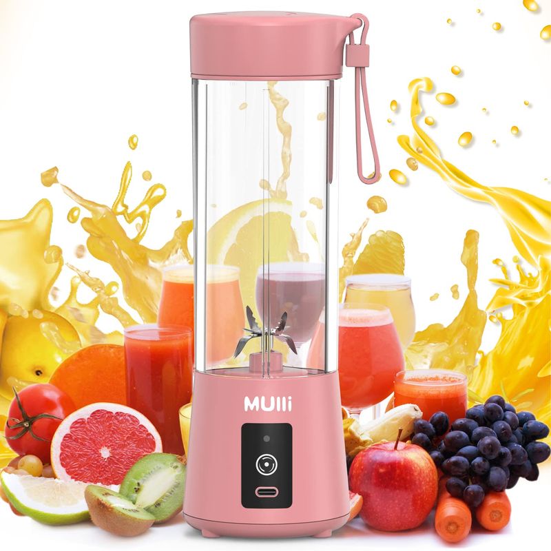 MULLI – 15 oz USB Rechargeable Portable Blender – Pink