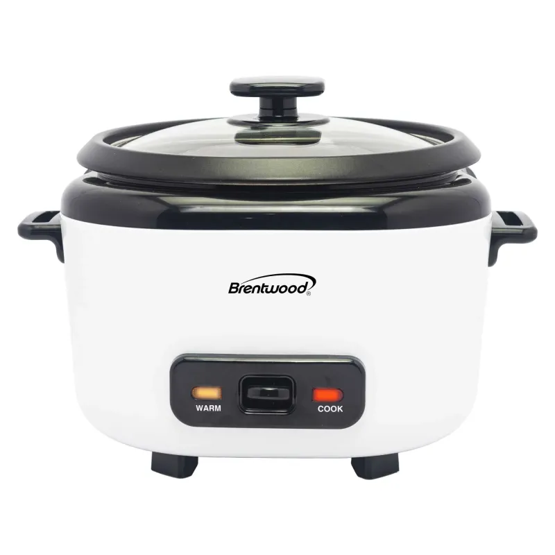 BRENTWOOD – 5‑Cup Rice Cooker with Steamer 400 W – White
