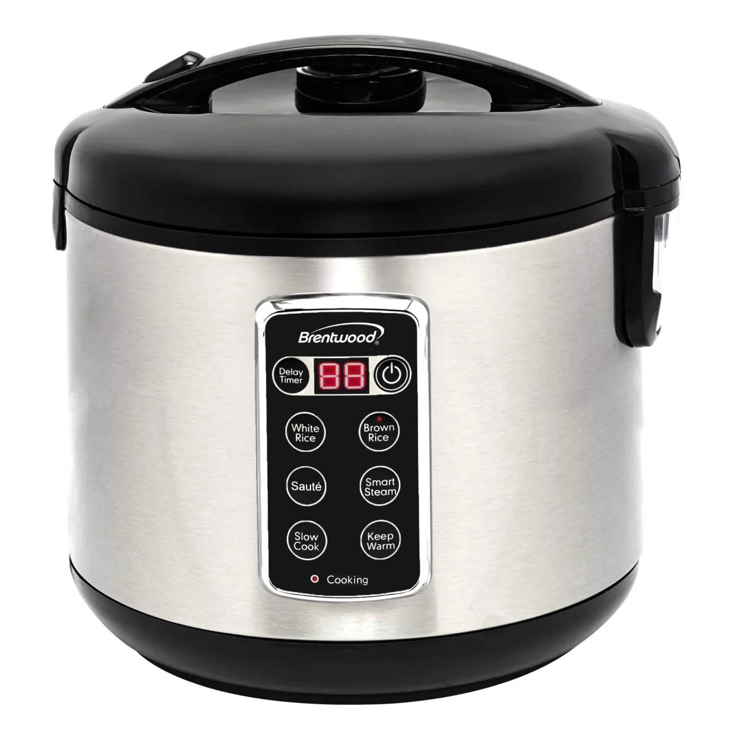 BRENTWOOD – 8‑Cup Rice Smart Multi‑Cooker 400 W – Stainless Steel