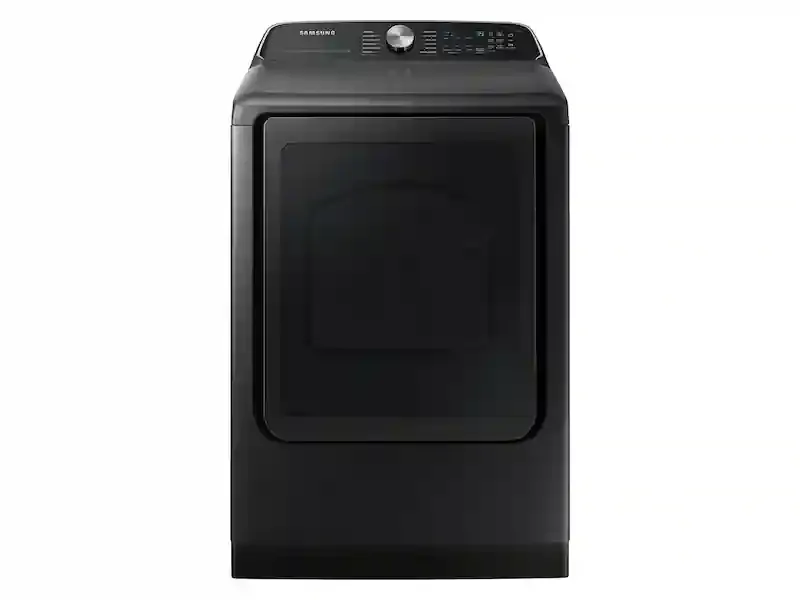 Samsung 7.4 cu. ft. Vented Front Load Smart Electric Dryer with Sensor Dry in Brushed Black DVE47CG3500VA